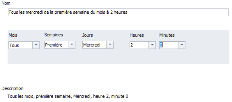 Horaires Périodicité 2/2