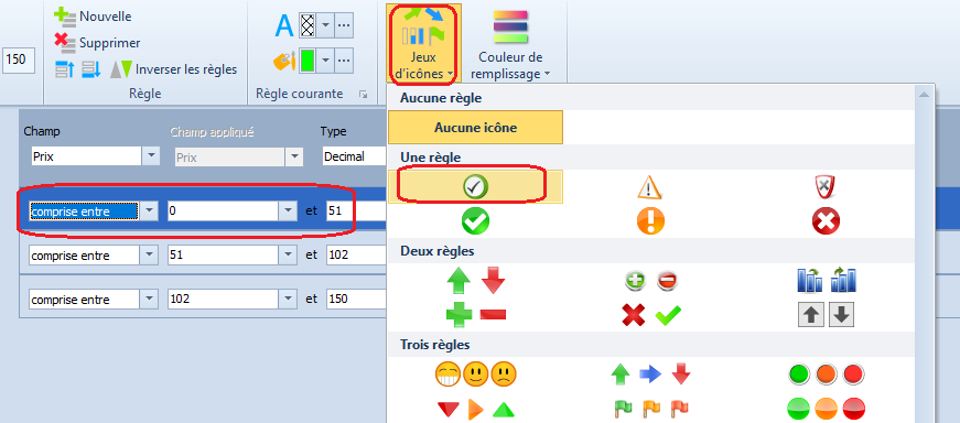 format conditionnel - exemple 2 - configuration et aperçu 7/10