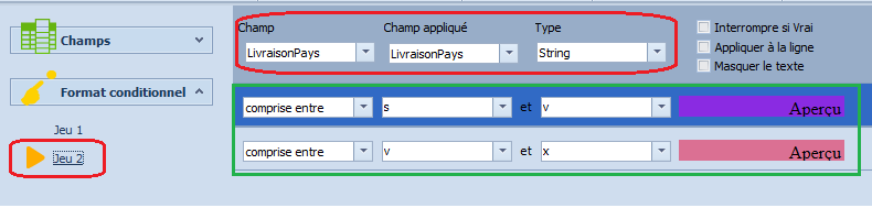 format conditionnel - exemple 2 - configuration et aperçu 9/10