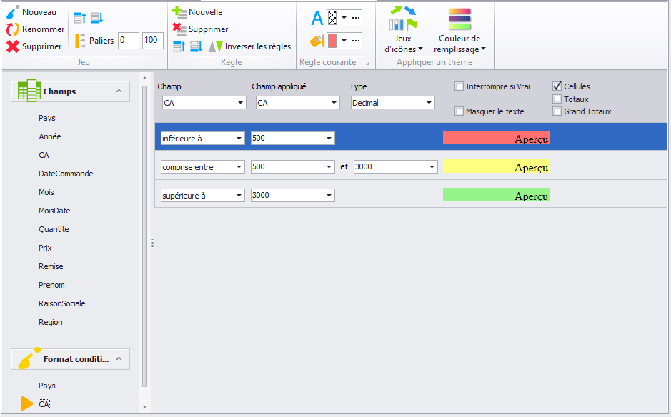 TCD - application du format conditionnel - champ calculé