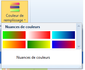 format conditionnel - Couleur de remplissage prédéfinie