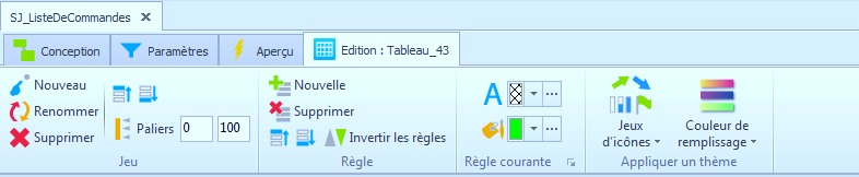 format conditionnel - configuration du champ