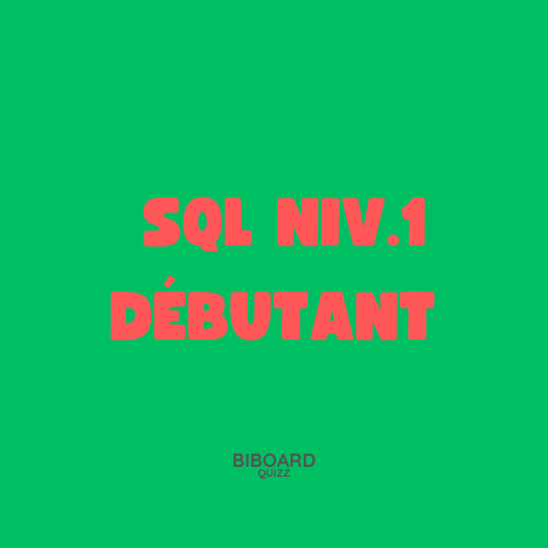 SQL niveau 1 (débutant)